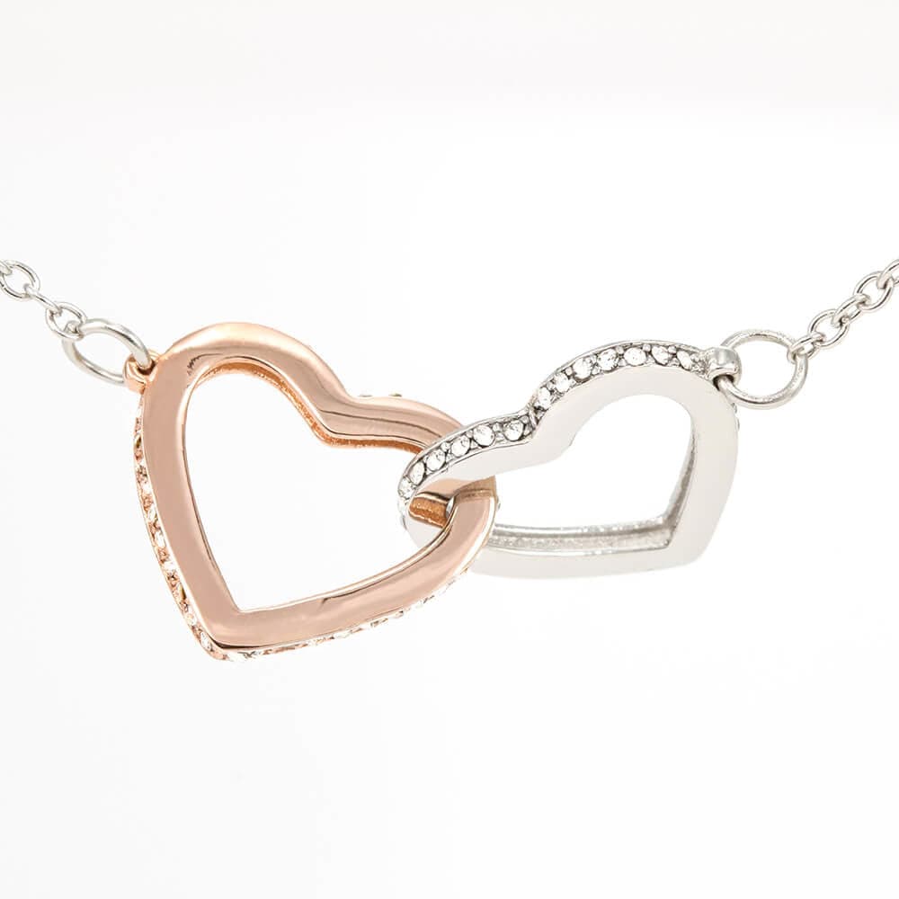 Soulmate- I Love You To Infinity And Beyond- Interlocking Hearts Necklace