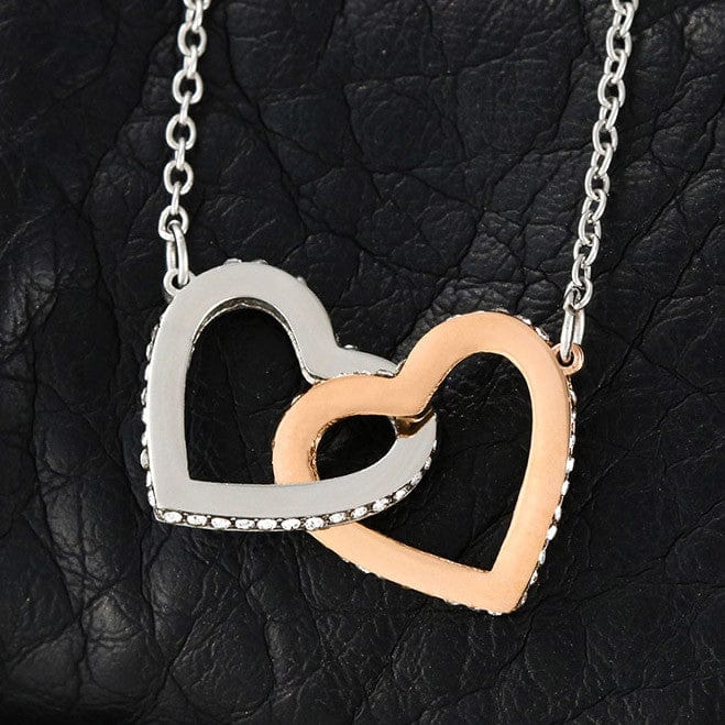 Alma gemela te amo infinitamente- Collar de corazones entrelazados