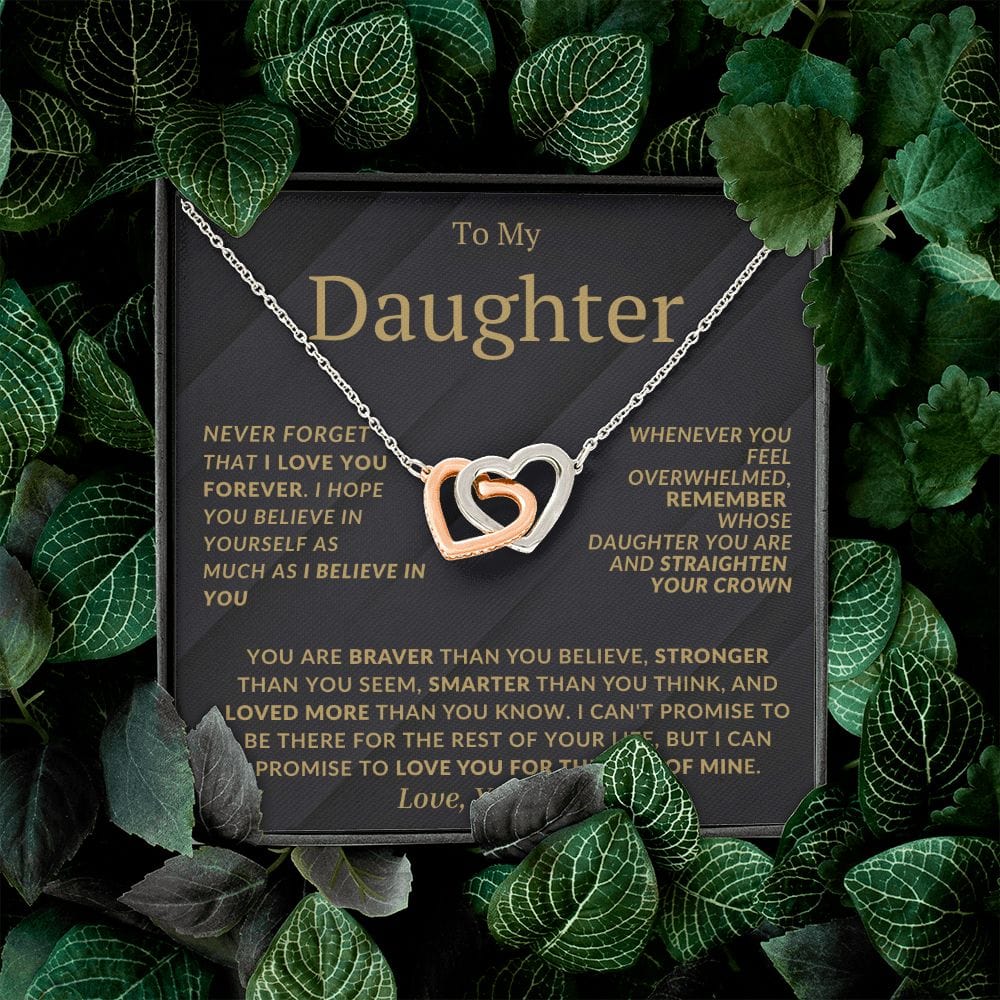 Corazones entrelazados de papá oscuro