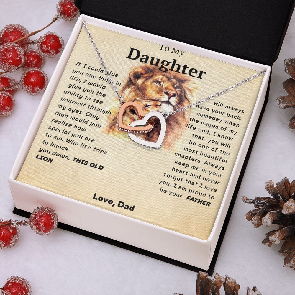 Te amo para siempre de parte de papá: corazones entrelazados