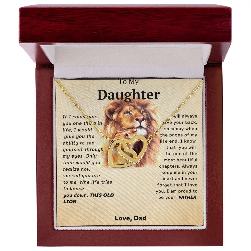 Te amo para siempre de parte de papá: corazones entrelazados