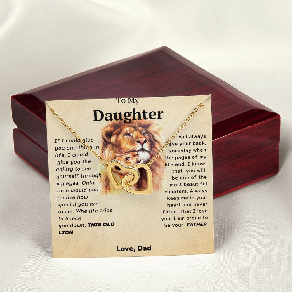 Te amo para siempre de parte de papá: corazones entrelazados