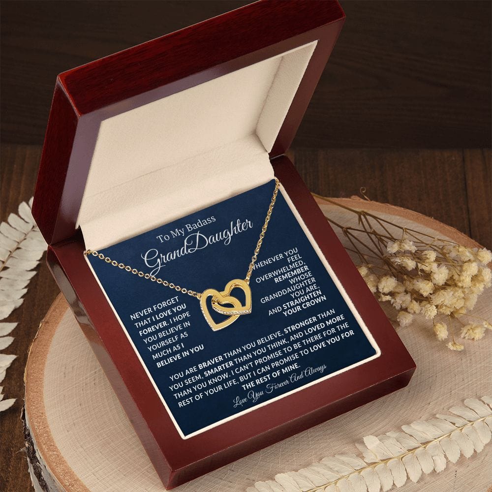 Collar De Corazones Entrelazados Para Nieta