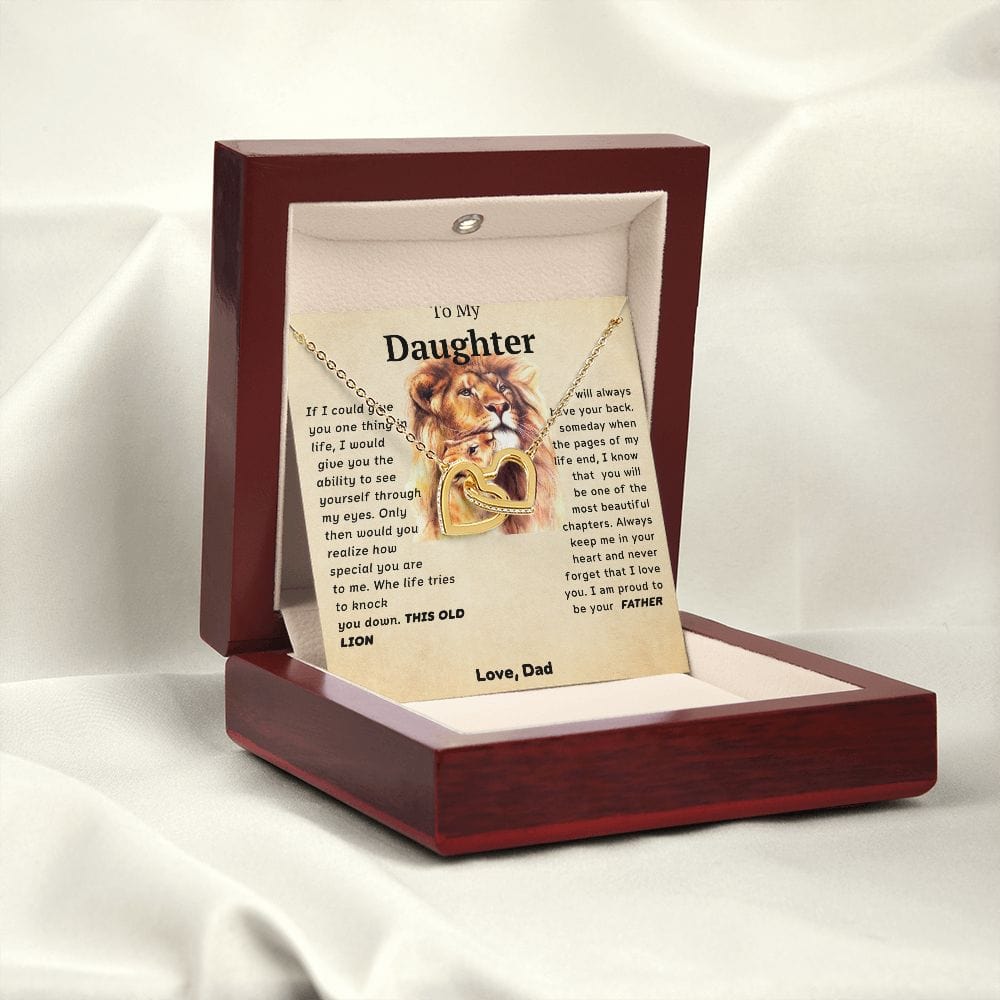 Te amo para siempre de parte de papá: corazones entrelazados