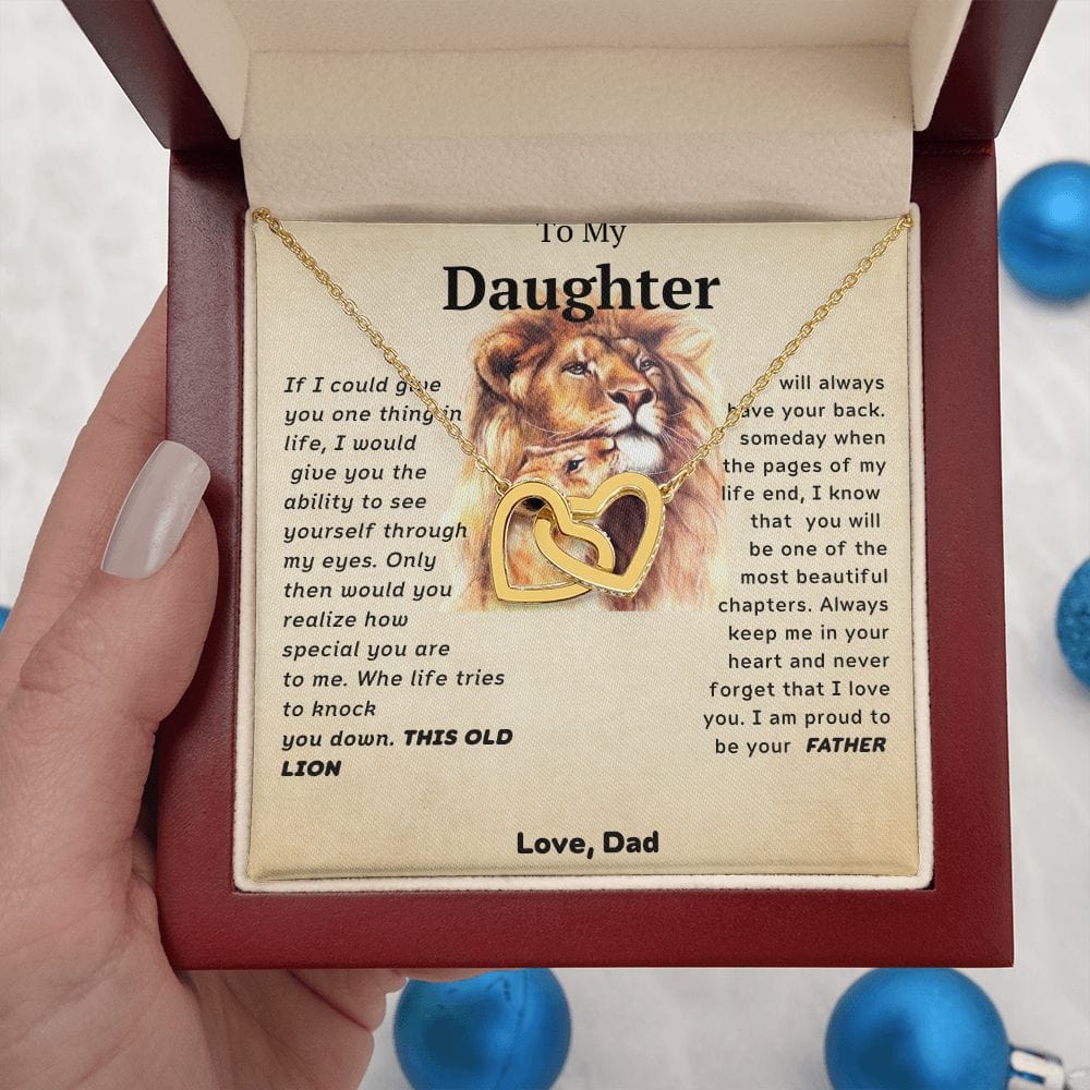 Te amo para siempre de parte de papá: corazones entrelazados