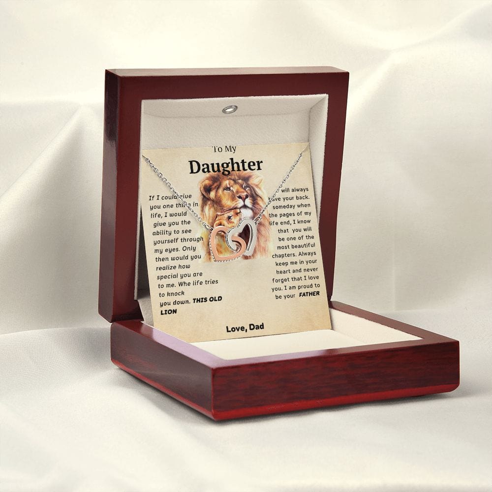 Te amo para siempre de parte de papá: corazones entrelazados