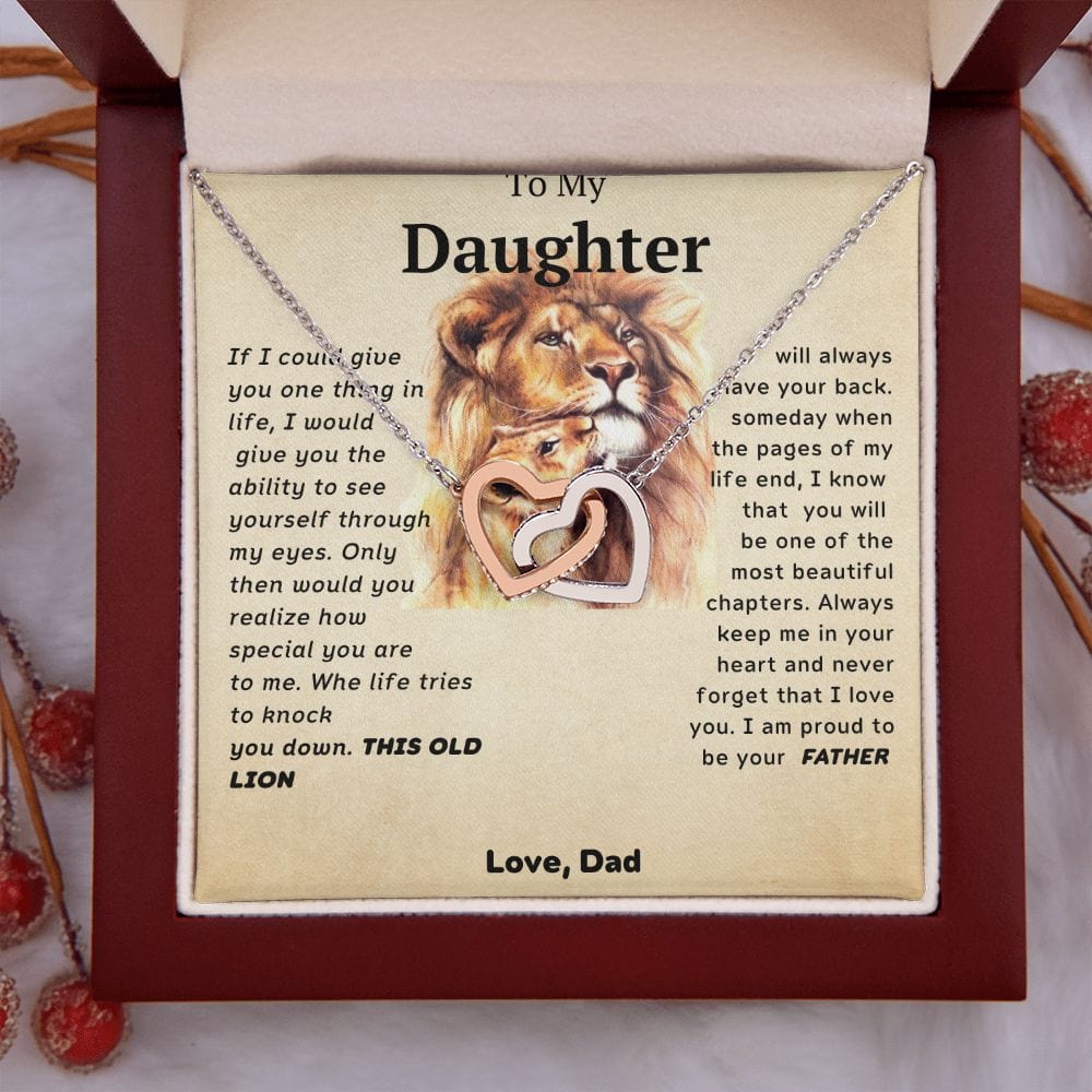 Te amo para siempre de parte de papá: corazones entrelazados