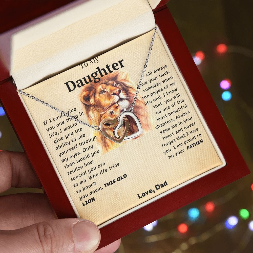 Te amo para siempre de parte de papá: corazones entrelazados