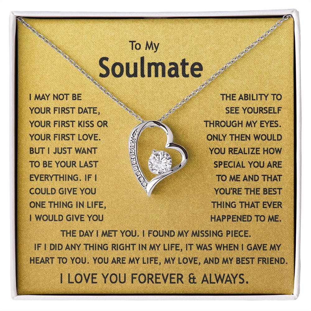 Collar de amor para siempre a mi alma gemela