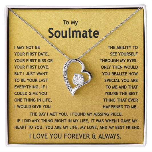 Collar de amor para siempre a mi alma gemela