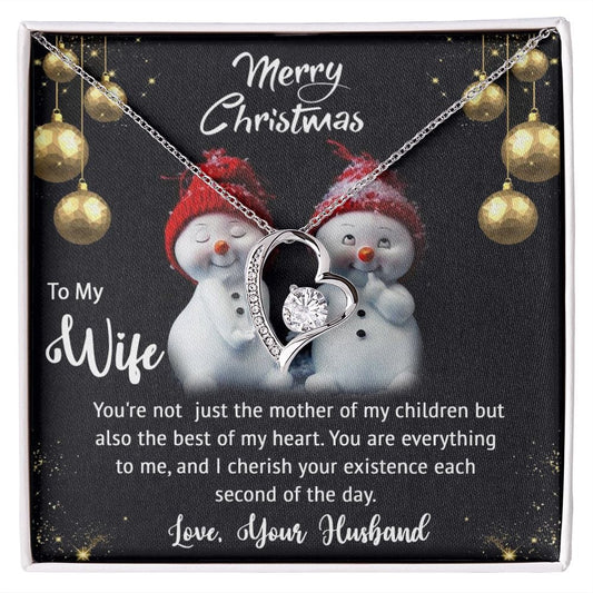 Merry Christmas Forever Love Necklace