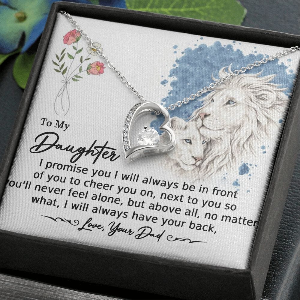 Forever Love Necklace To My Daughter I Promise
