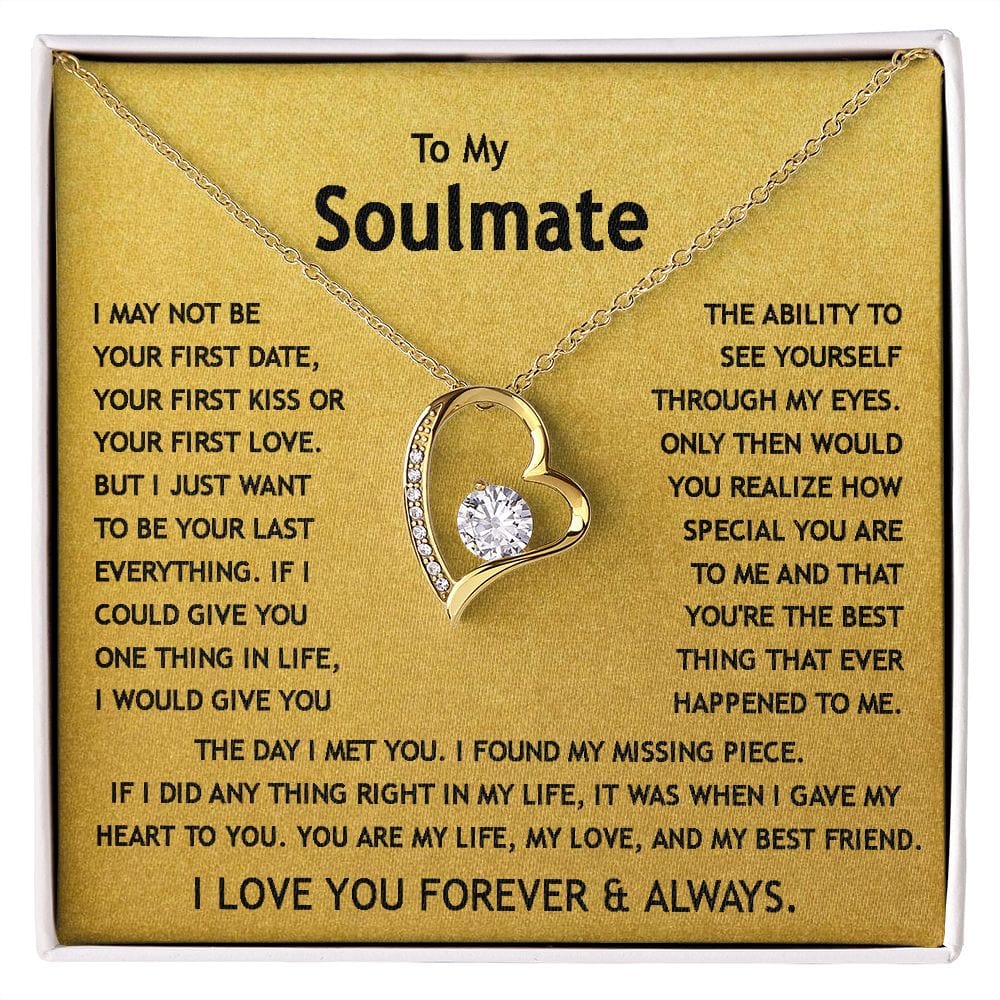 Collar de amor para siempre a mi alma gemela