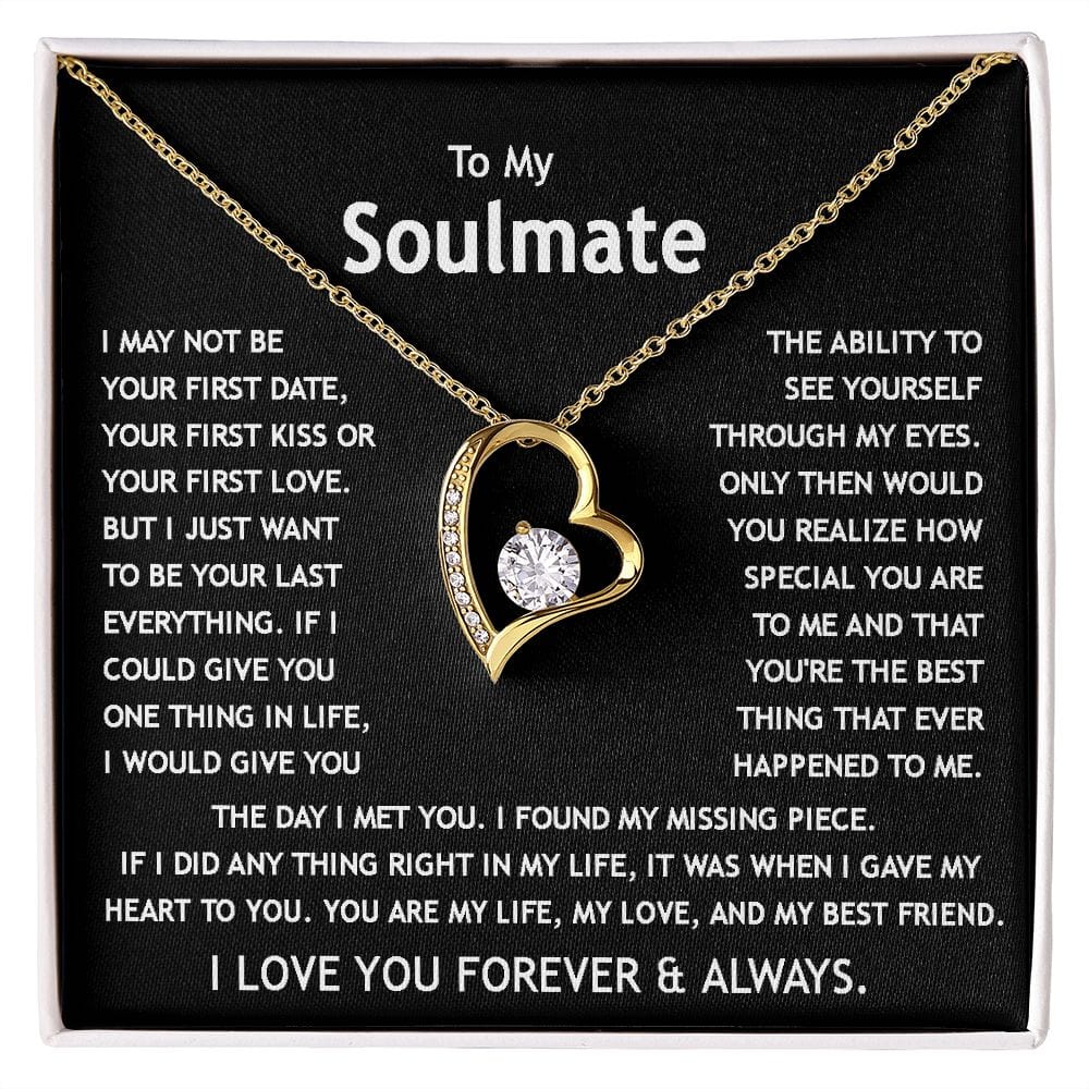 Collar de amor para siempre a mi alma gemela