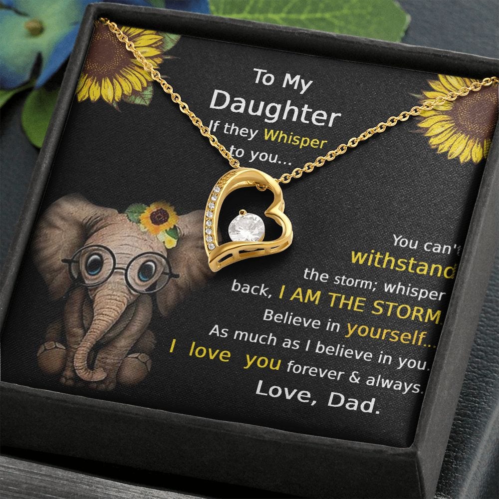 Collar Para Hija De Papá Para Siempre Amor