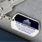 [Almost Sold Out]To My Daughter-Custom Dog Tag Keychain