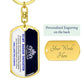 [Almost Sold Out]To My Daughter-Custom Dog Tag Keychain