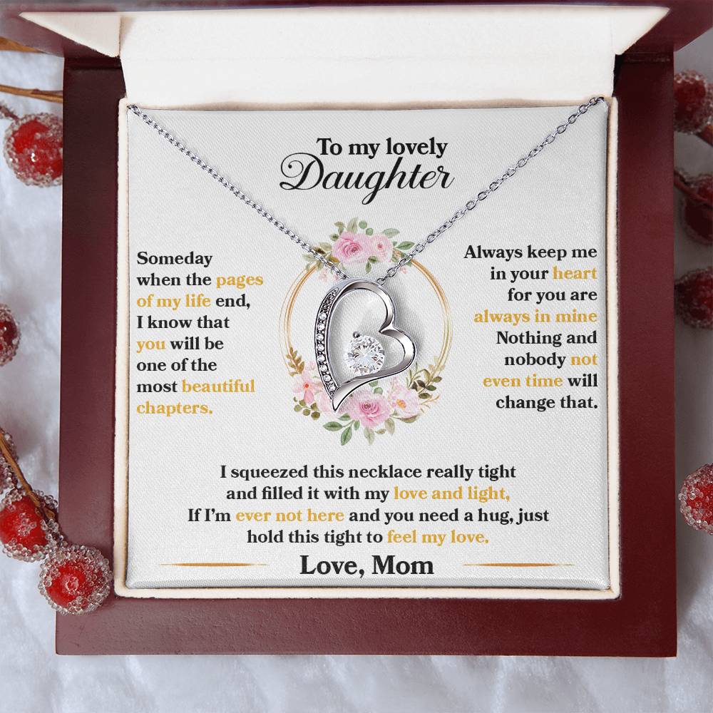 (CASI AGOTADO) Para mi hermosa hija- Algún día-Collar de amor para siempre