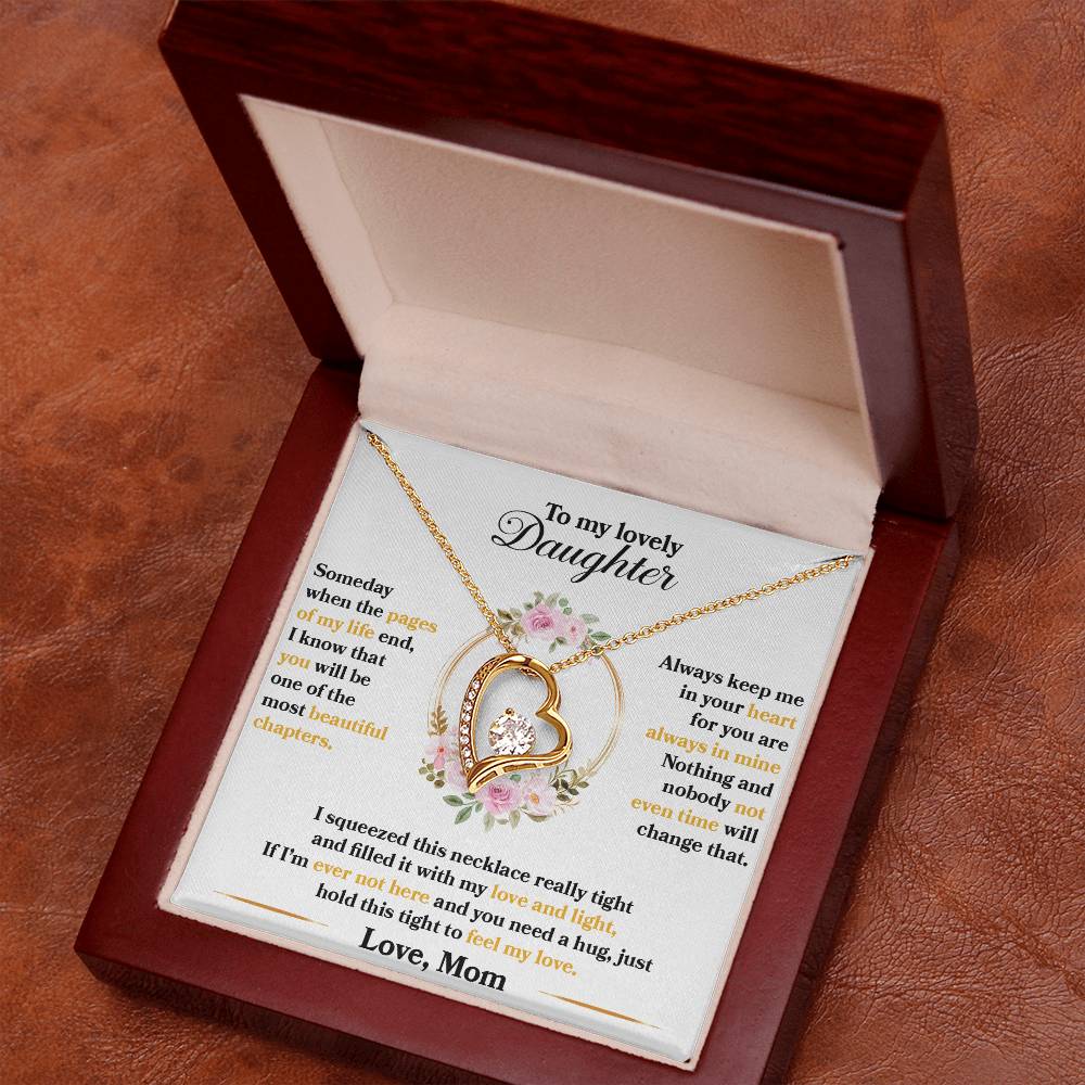(CASI AGOTADO) Para mi hermosa hija- Algún día-Collar de amor para siempre
