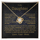 Daughter Love Knot Necklace From Mom