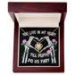 You Live In My Heart Love Knot Necklace