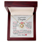 Daughter Love Knot Necklace  Love, Mom Pink