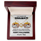 Collar de nudo de amor de calabaza dulce alma gemela