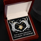 Collar Halloween-Te tolero Collar con nudo de amor