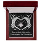 Collar Halloween-Te tolero Collar con nudo de amor