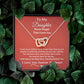 Interlocking Hearts Necklace For Daughter- Reach For The Sky