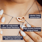 Interlocking Hearts Necklace For Daughter- Reach For The Sky