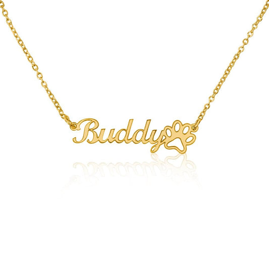 Collar con nombre de pata: para las mamás orgullosas del perro😊 