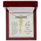 To My Daughter-Flower Name Necklace-From Dad- Custom Made For Her