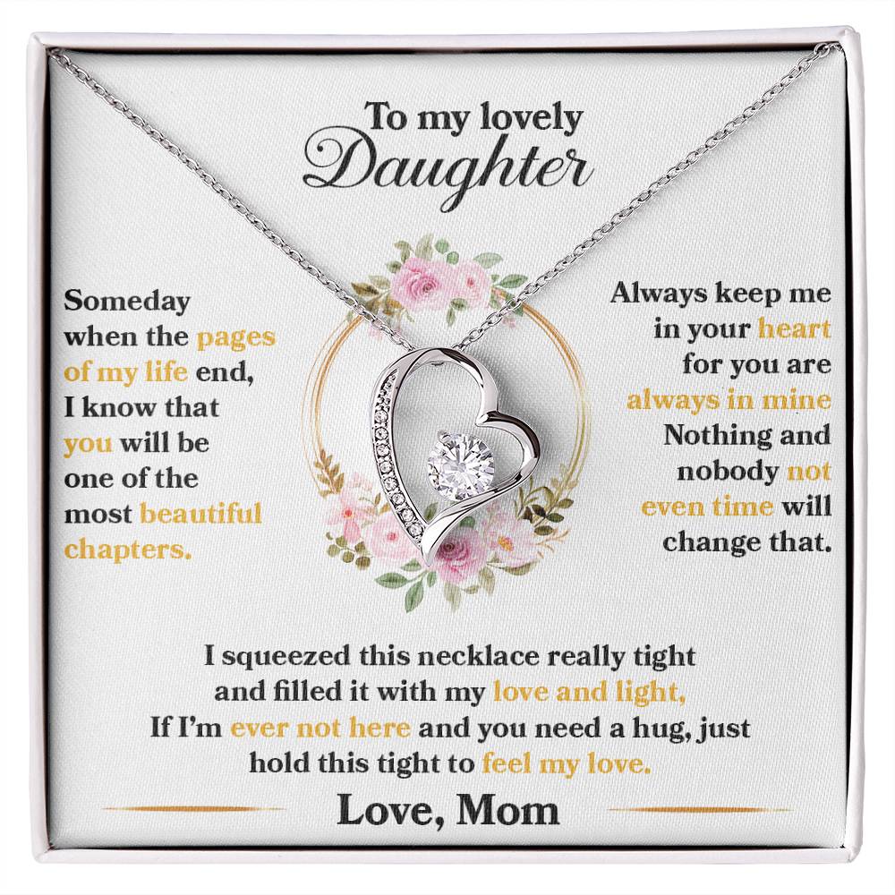 (CASI AGOTADO) Para mi hermosa hija- Algún día-Collar de amor para siempre