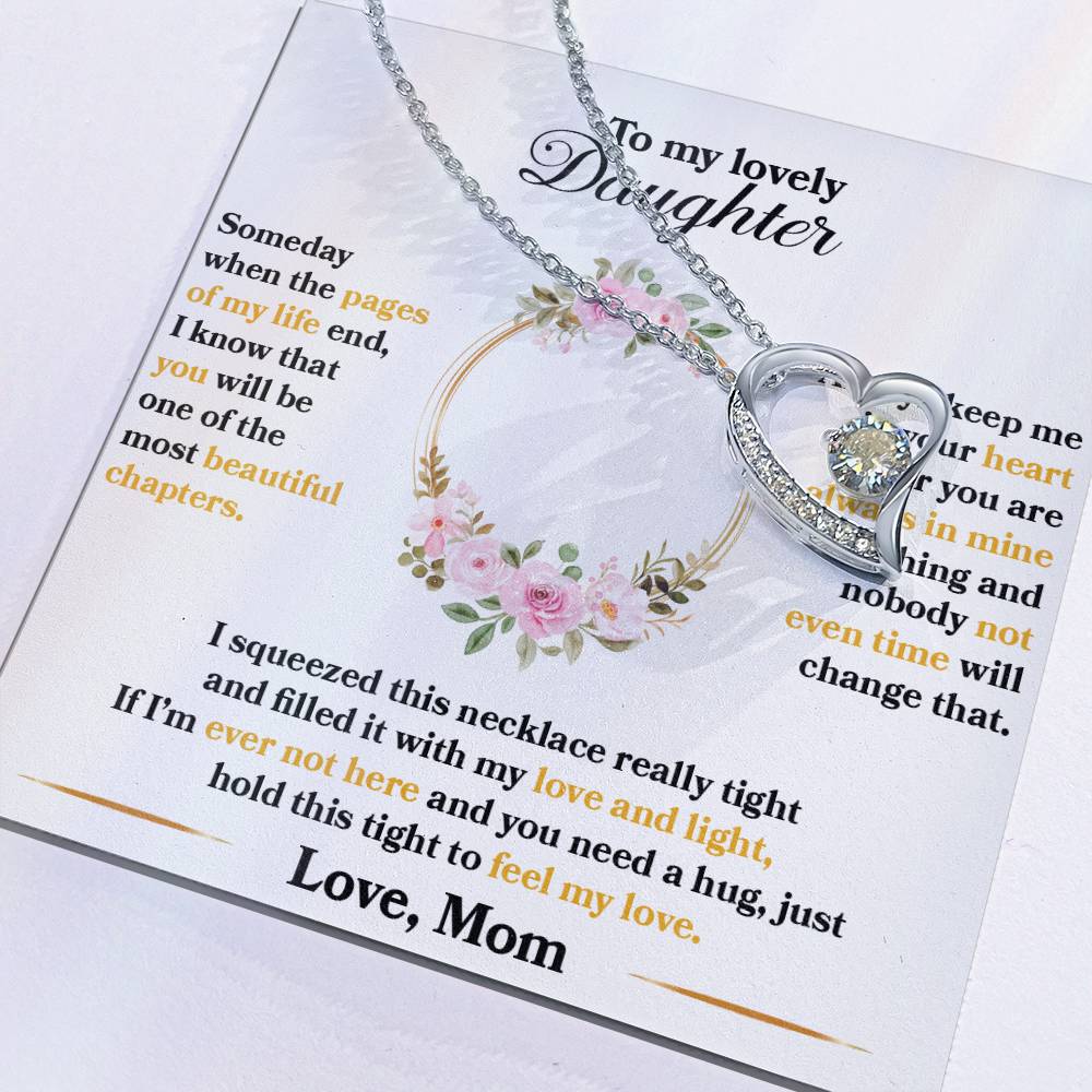 (CASI AGOTADO) Para mi hermosa hija- Algún día-Collar de amor para siempre