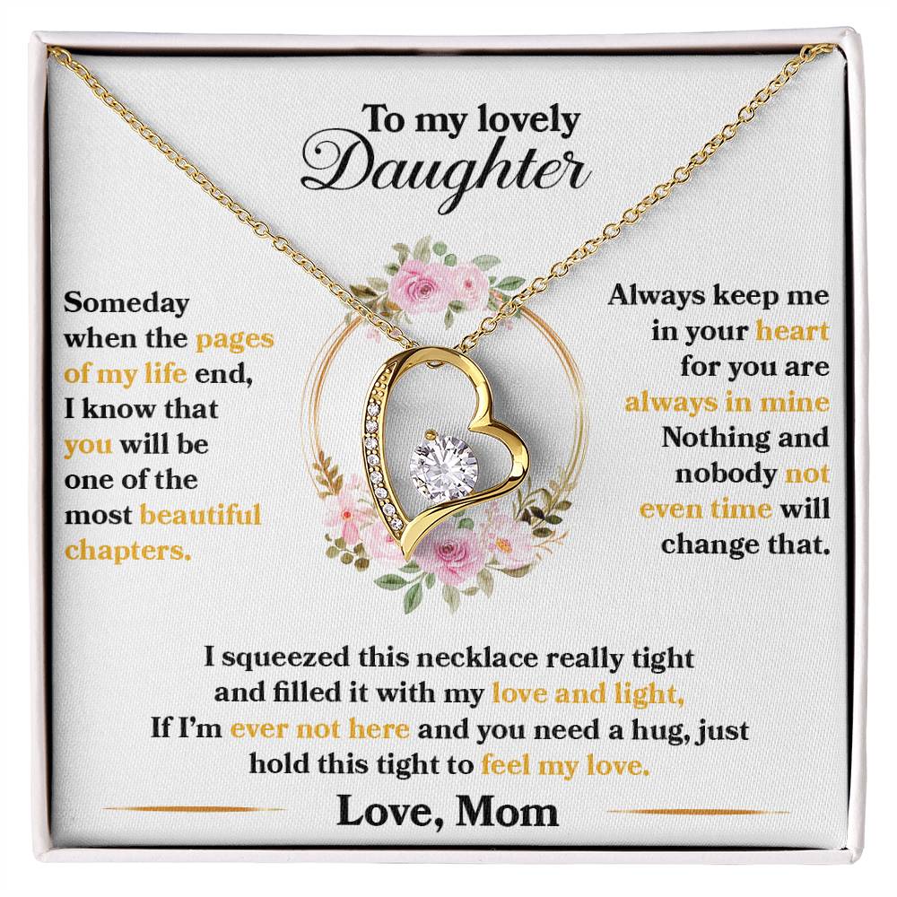 (CASI AGOTADO) Para mi hermosa hija- Algún día-Collar de amor para siempre
