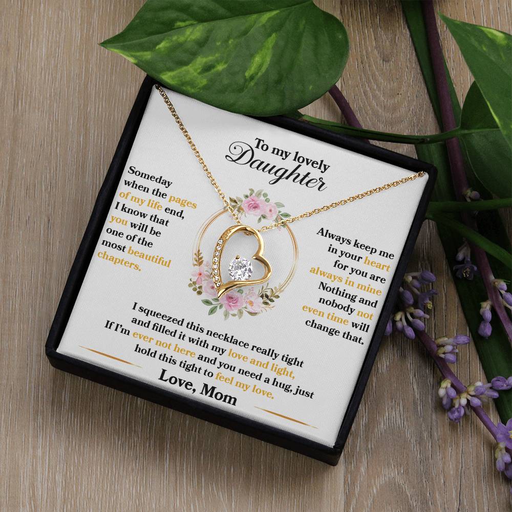 (CASI AGOTADO) Para mi hermosa hija- Algún día-Collar de amor para siempre