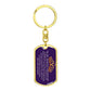 Placa para perro Crown con cadena giratoria