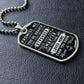 Prométeme collar con etiqueta de perro