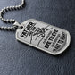 Collar con placa de identificación de padre e hijo grabable
