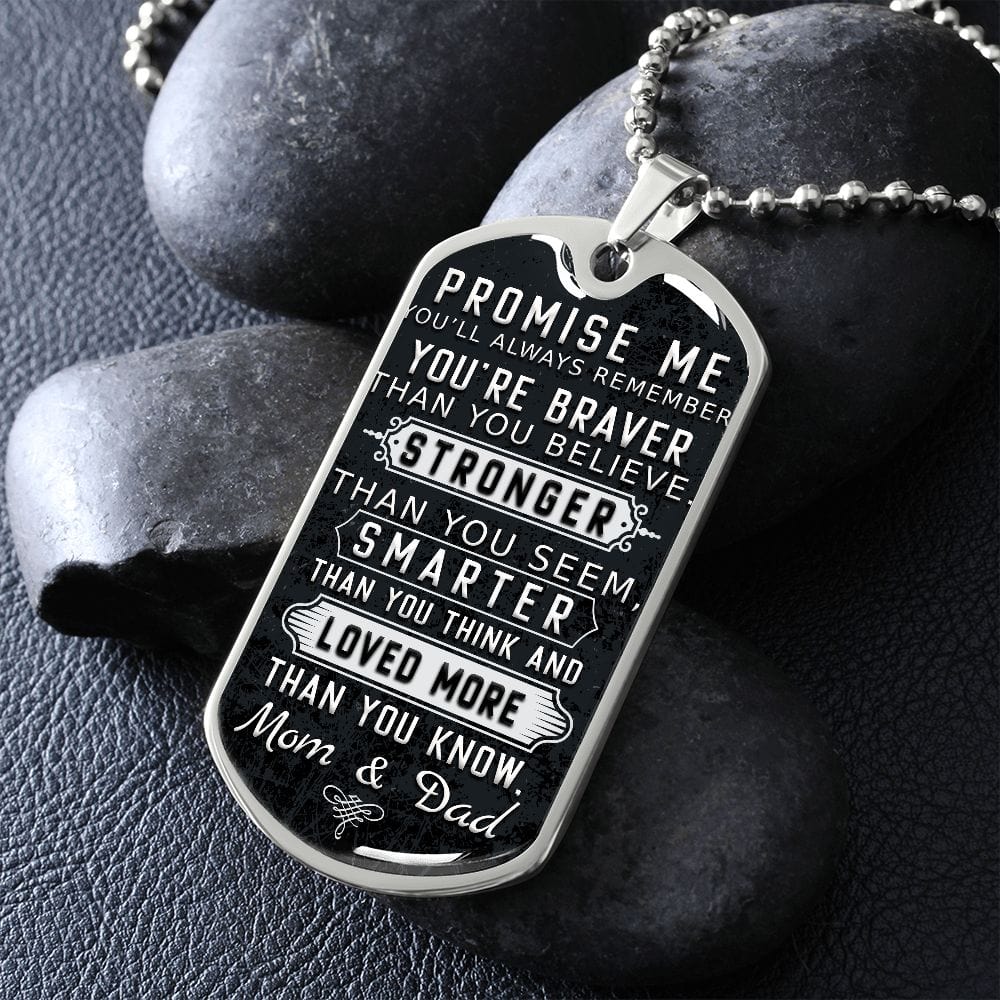 Prométeme collar con etiqueta de perro