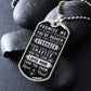 Prométeme placa y cadena para perro de lujo unisex de estilo militar