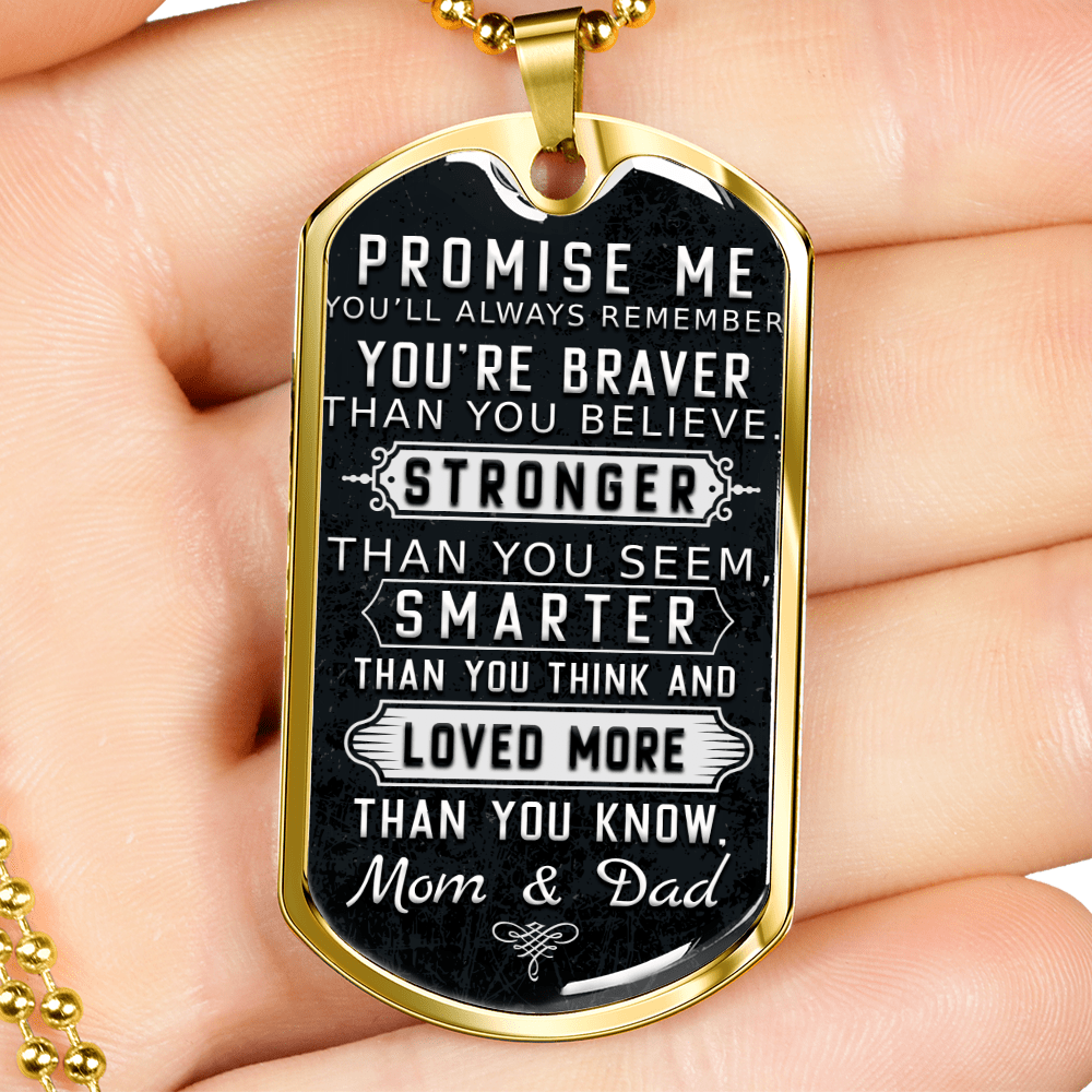 Prométeme collar con etiqueta de perro