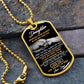 To My Daughter-Wherever Your Journey May Take You-Dog Tag Necklace