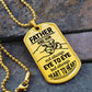 Collar con placa de identificación de padre e hijo grabable