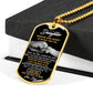 To My Daughter-Wherever Your Journey May Take You-Dog Tag Necklace