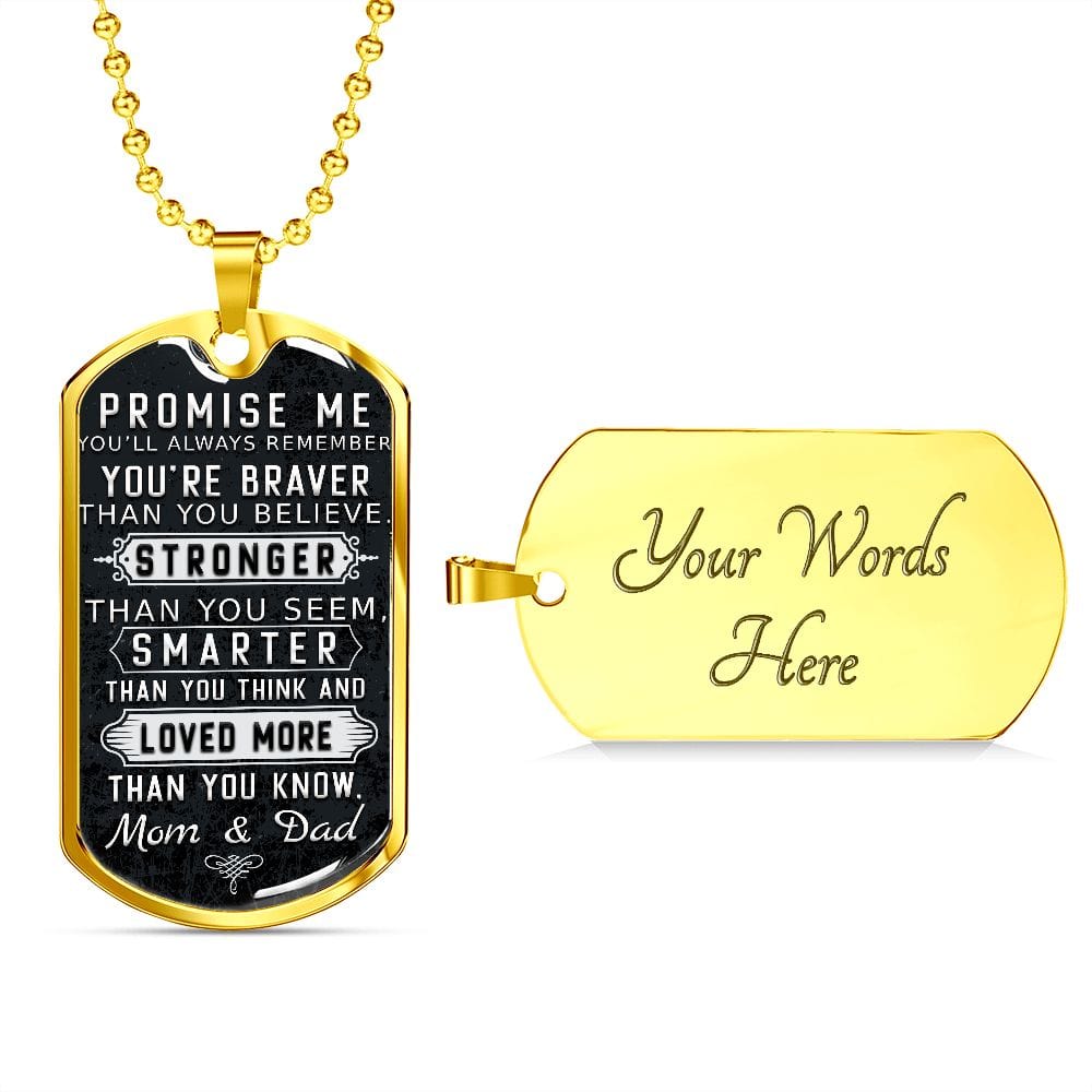 Prométeme collar con etiqueta de perro