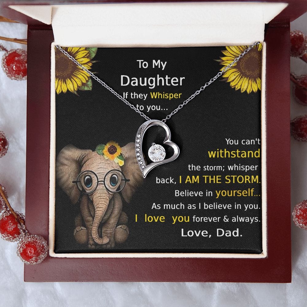 Collar Para Hija De Papá Para Siempre Amor