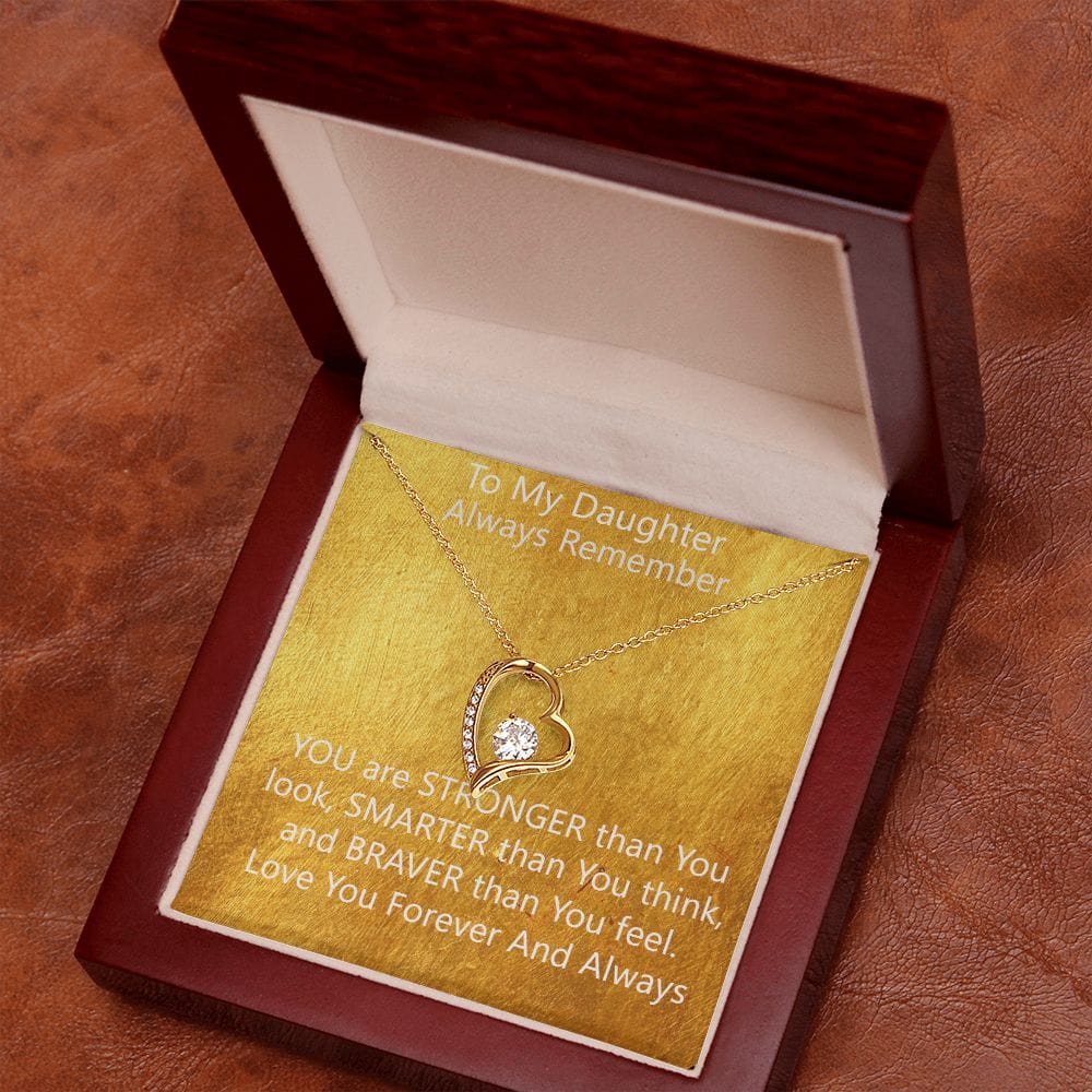 Stronger Forever Love Necklace A Delicate Understated Beauty
