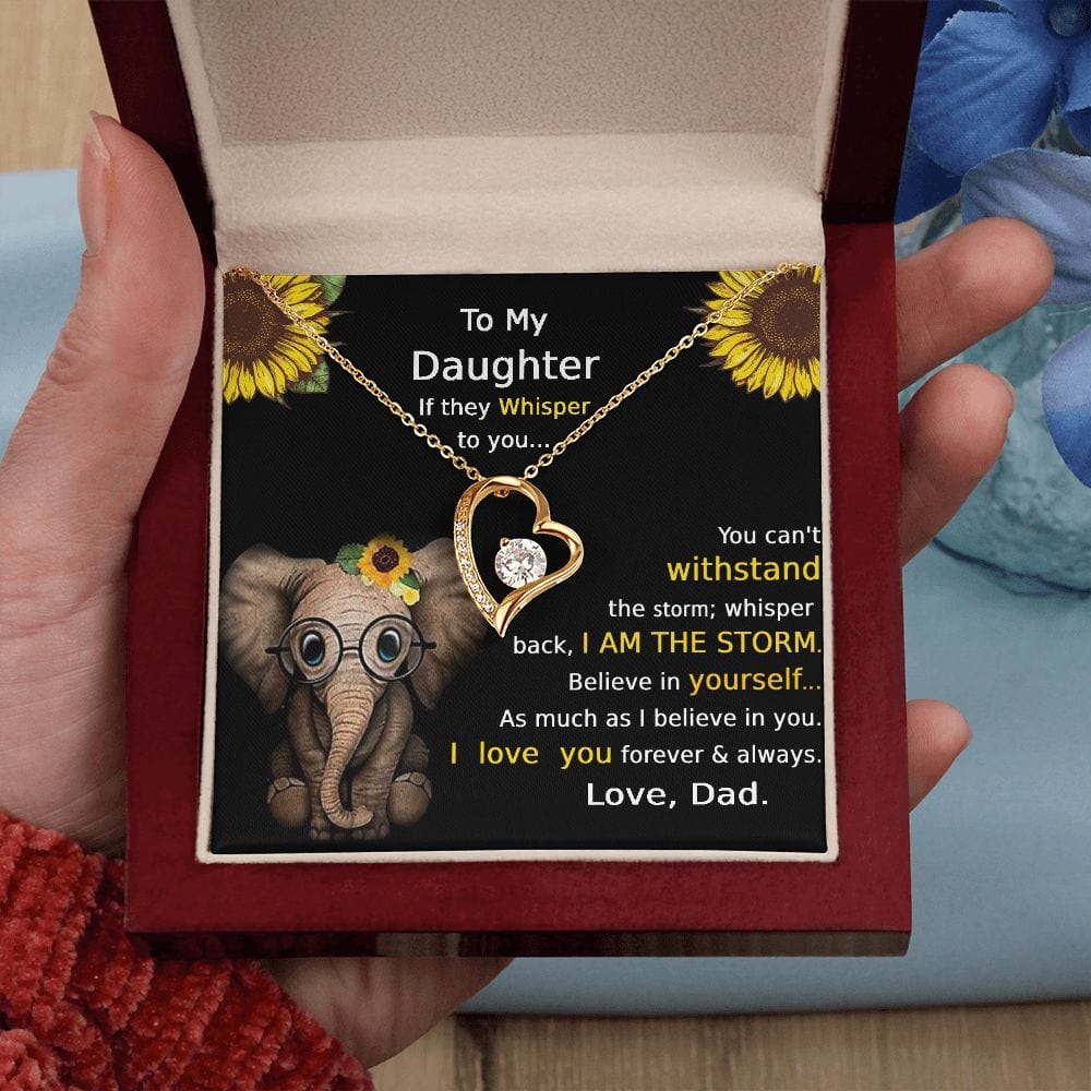 Collar Para Hija De Papá Para Siempre Amor